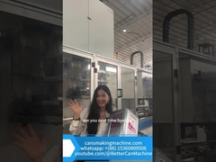 Integrated Small Rectangular Automatic Tin Can Making Machine 35cpm High Speed Flanging Sealing