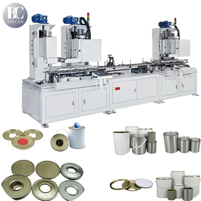 Buon prezzo Linea di produzione automatizzata di lattine 45cpm Piccole lattine rotonde imballaggio di stagno chimico D99 Copertura superiore e fondo disponibili in linea