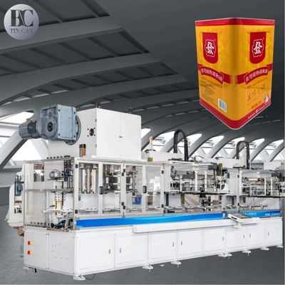 Buon prezzo 30cpm Biscuit Cann Making Machine 237mm Top Open Cookie Tin Packing Machine Linea di produzione in linea