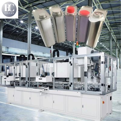 Хорошая цена 35cpm Square Tin Can Making Machine 1 литр Комбинированный фланцевый уплотнитель онлайн