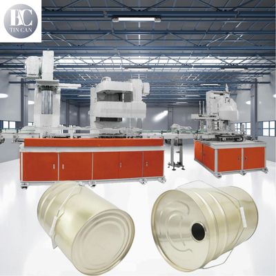 Giá tốt. Máy chế tạo thùng hóa học tốc độ cao 40cpm với trạm niêm phong nắp trực tuyến