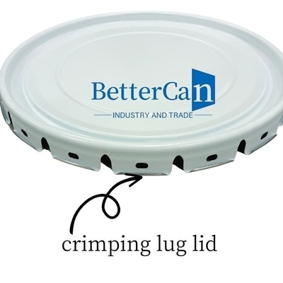 Buon prezzo 0.35mm Coperchio di secchio bianco con coperchio di curling 20L Componenti di secchio conico Coperchio di sacchetto di fiori Standard ONU in linea