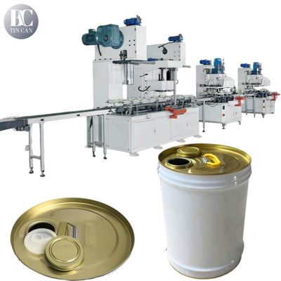 Bon prix Machine de fabrication de fûts de tambour 30 cpm Couverture scellée machine de fabrication d'étain chimique ronde en ligne