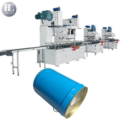 Buon prezzo Copertura Inchiostro sigillato Confezioni rotonde Macchine per la fabbricazione 15L Macchine per la fabbricazione di stagno per tamburi 30cpm in linea