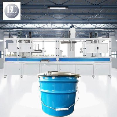 Buen precio Máquina de fabricación de cubos de estaño estándar de la ONU de 50 cpm de alta velocidad integrada en línea