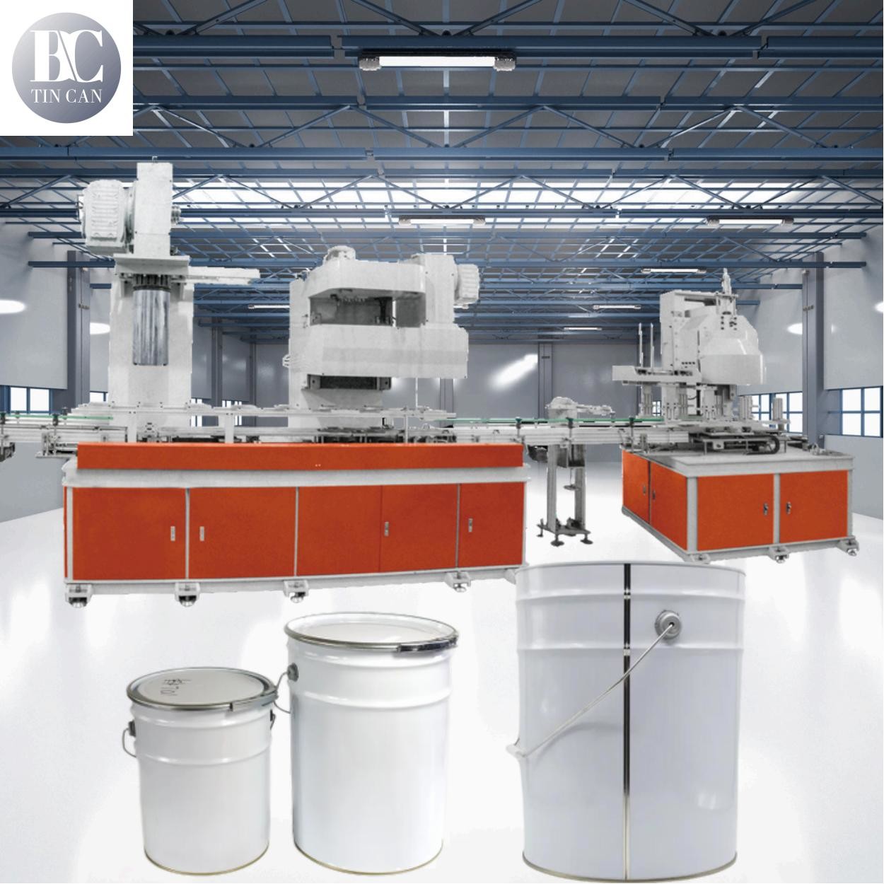 4 Gallon 30cpm Chemical Tin Can Manufacturing Machine Conical Expansion ...
