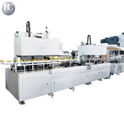calidad Máquina automática para hacer cubos de estaño de 50 cpm Línea de producción de cubos cónicos de la ONU fábrica