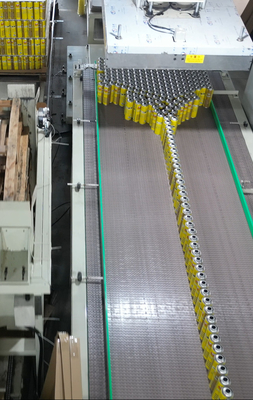 Guter Preis High Level Palletizer Chemical Can Conveyor Aerosol Cans Sammellinie Online