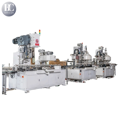 calidad Máquina para hacer latas cuadradas de 18L totalmente automática 30CPM con sistema de control PLC fábrica