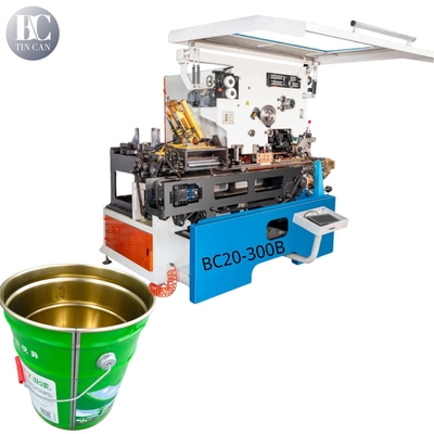 Buen precio 40CPM Saldador de latas totalmente automático D52-D176mm Saldador de latas químicas industria de pintura de latas de estaño en línea