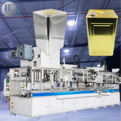 Buen precio Máquina para hacer paquetes de estaño de nueces 30 cpm Máquina para hacer contenedores de estaño de metal de frutas secas en línea