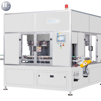 Buon prezzo Macchina per la prova di perdite rotativa 42CPM 16 teste per la prova di perdite di lattine di stagno rotonde quadrate in linea