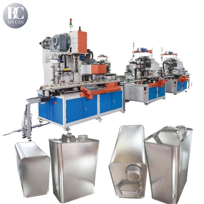 Buen precio 1 galón de aceite de motor latas de hacer máquina 30cpm máquina automática de hacer estaño en línea