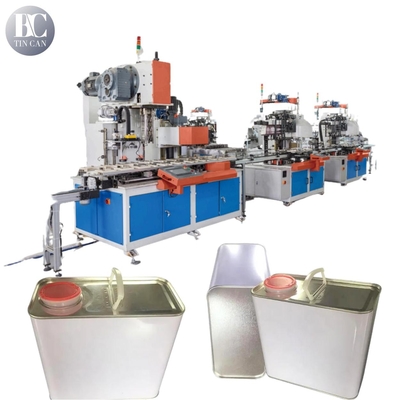 Buen precio 1 galón de latas de aceite alimenticio para hacer la máquina de 30 cpm para el aceite de palma lata en línea