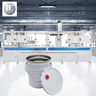 Buen precio Máquina de fabricación de cubos de pintura de 18 litros 40 cpm Línea de producción automática de cubos en línea